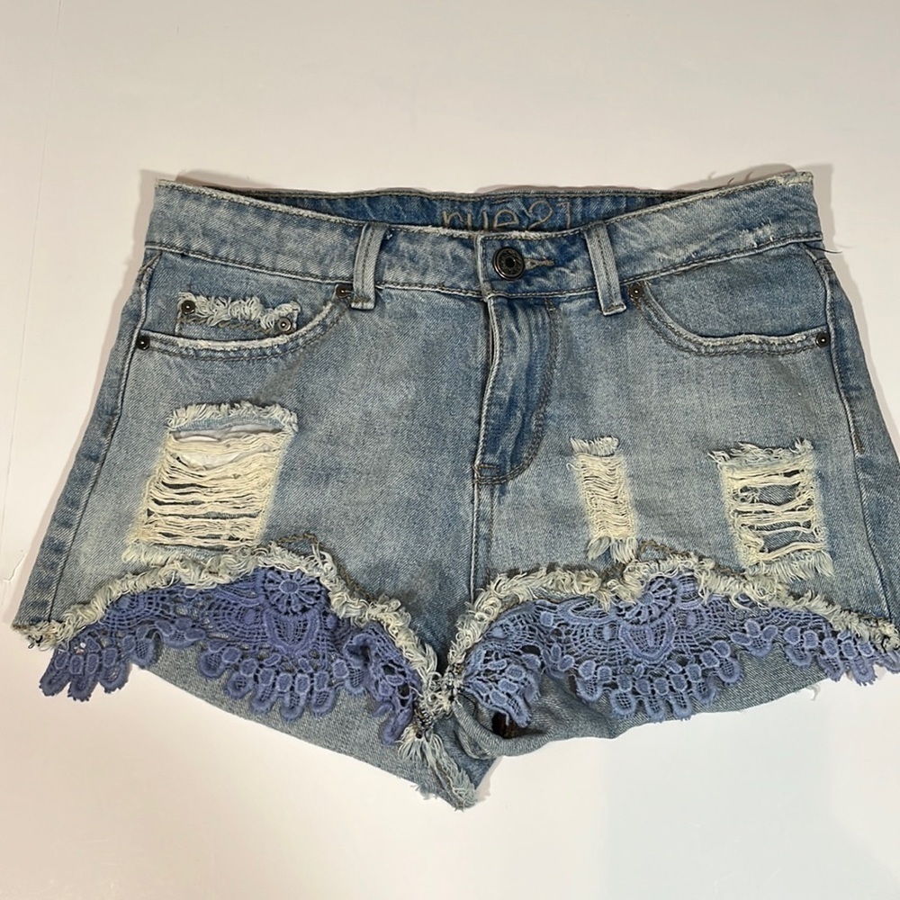 Rue 21 Distressed Denim Shorts